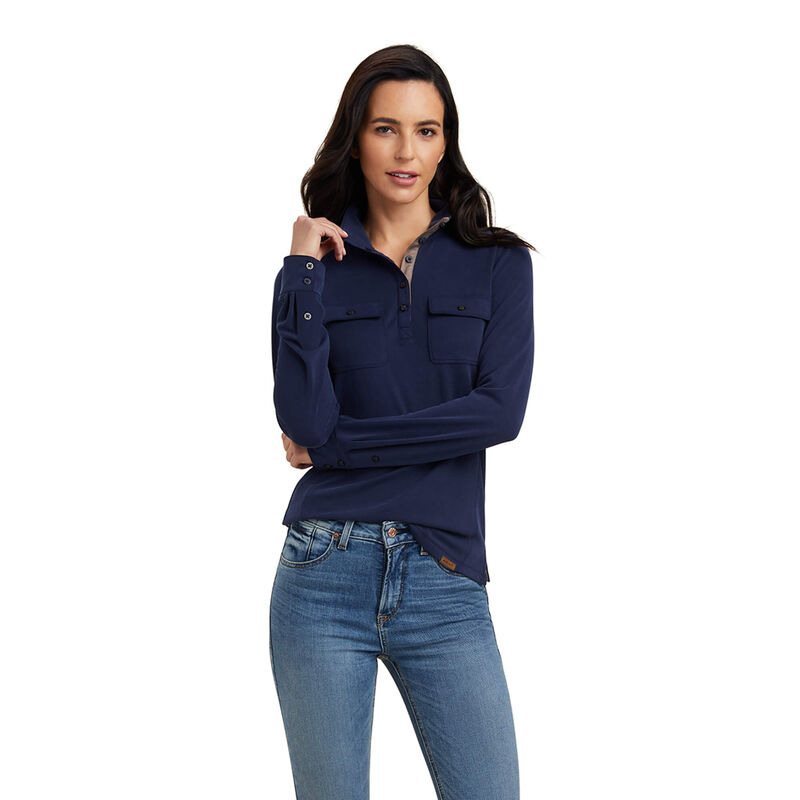Ariat Hemden Damen - Overbrook Navy ( GJQME-6078 )
